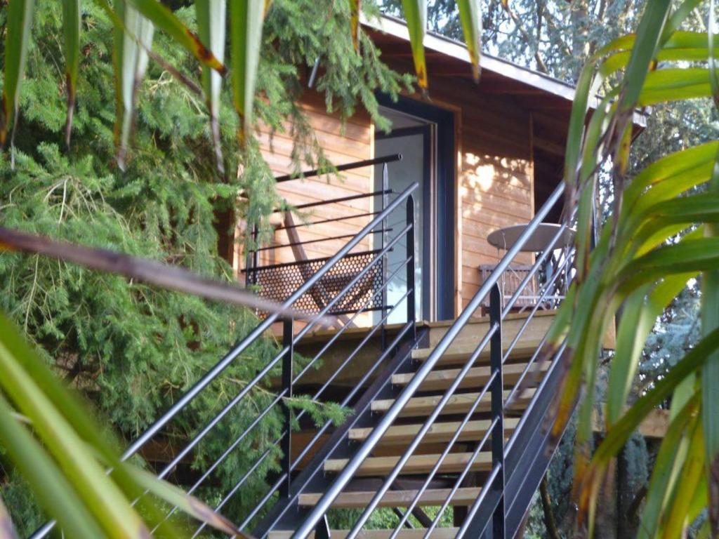 Cabane perchée avec lit king-size, salle d'eau, kitchenette, TV, Wi-Fi et petit-déjeuner inclus - FR-1-306-1237 - Chambre Double