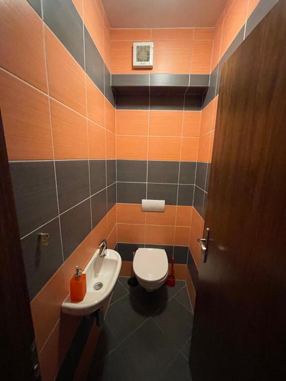 Koupelna v ubytování APARTMÁN MEZONET DONOVALY Plesnivec
