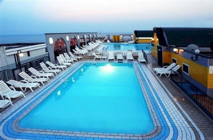 a large swimming pool on a cruise ship at Cristoforo Colombo in Caorle