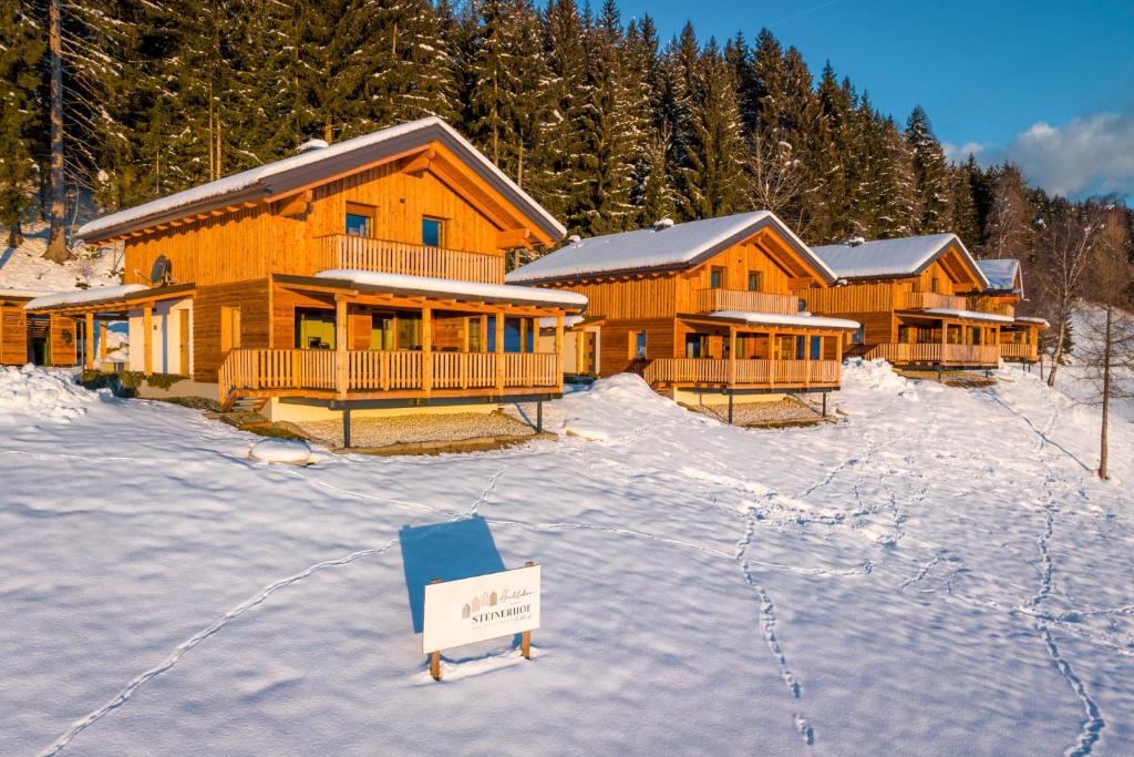 Hochleben-Chalets am Erlebnisbauernhof Steinerhof durante l'inverno