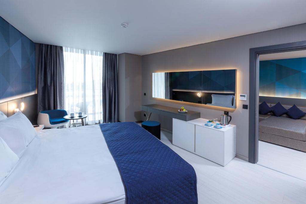 Postel nebo postele na pokoji v ubytování Bosphorus Sorgun Hotel Ultra All Inclusive