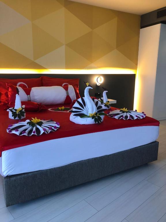 Postel nebo postele na pokoji v ubytování Bosphorus Sorgun Hotel Ultra All Inclusive