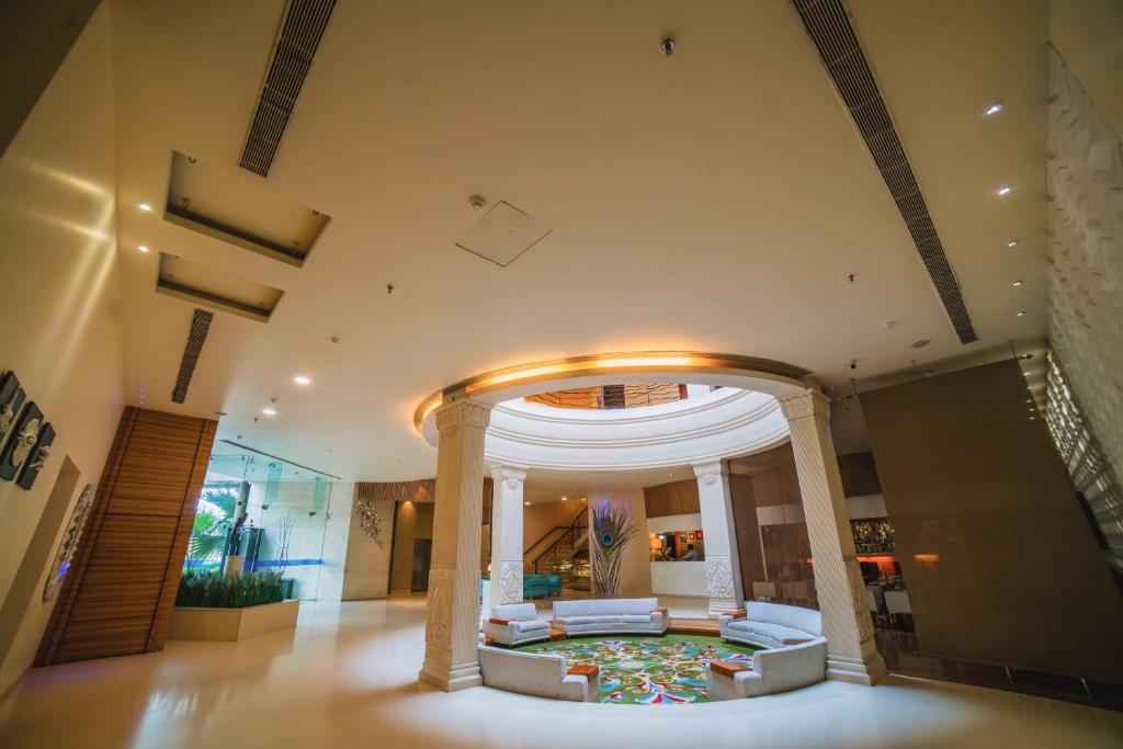 Posezení v ubytování Barsana Hotel & Resort Siliguri