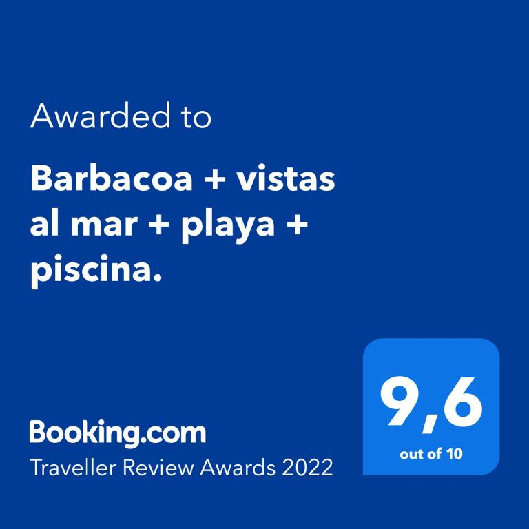 Certifikát, hodnocení, plakát nebo jiný dokument vystavený v ubytování Barbacoa + vistas al mar + playa + piscina.