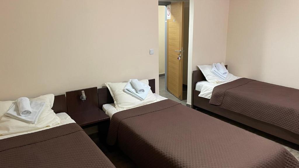 Postel nebo postele na pokoji v ubytování Garni Hotel Lion