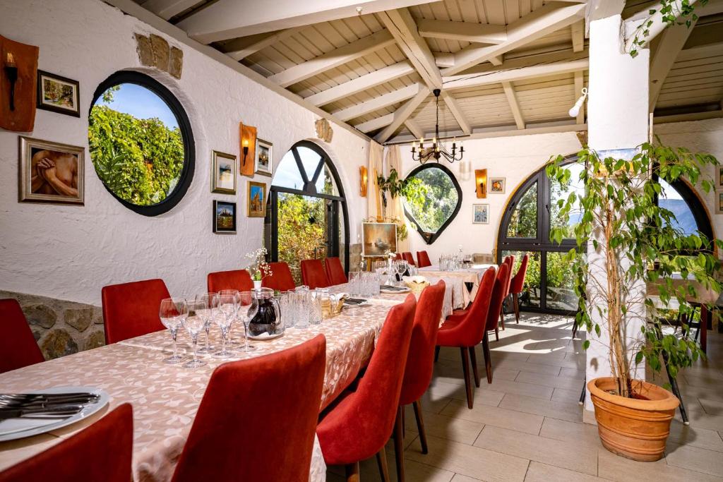 Restaurace v ubytování Pansion Lavanda Lopar