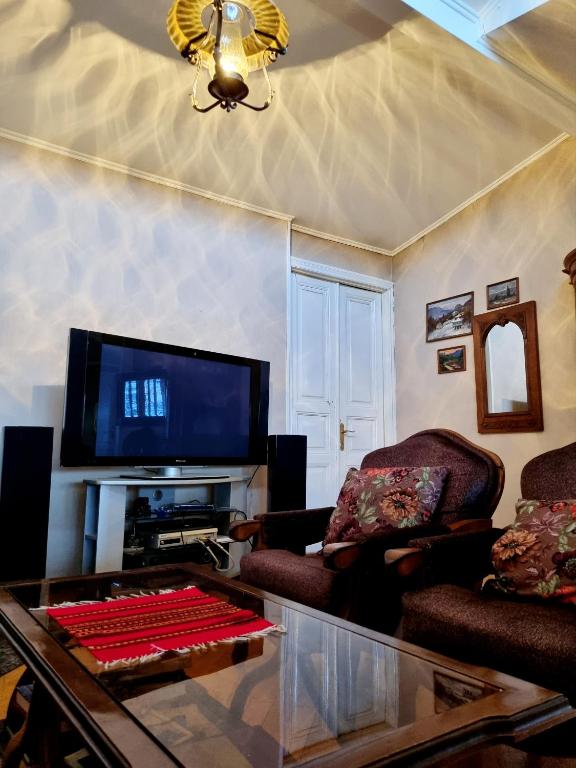 TV a/nebo společenská místnost v ubytování Polonia Tbilisi House