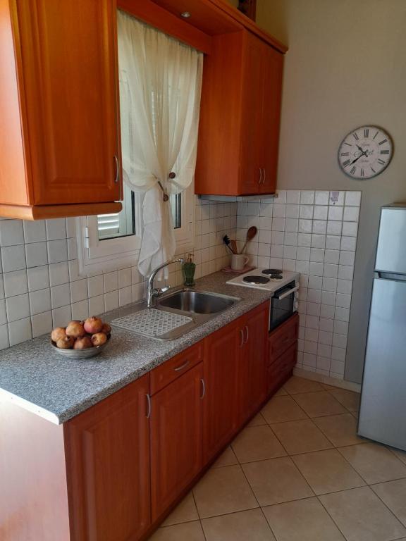 Kuchyň nebo kuchyňský kout v ubytování Katerina house