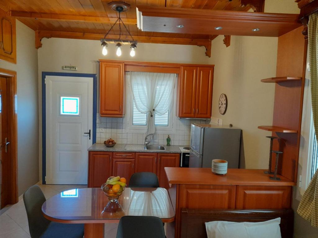 Kuchyň nebo kuchyňský kout v ubytování Katerina house