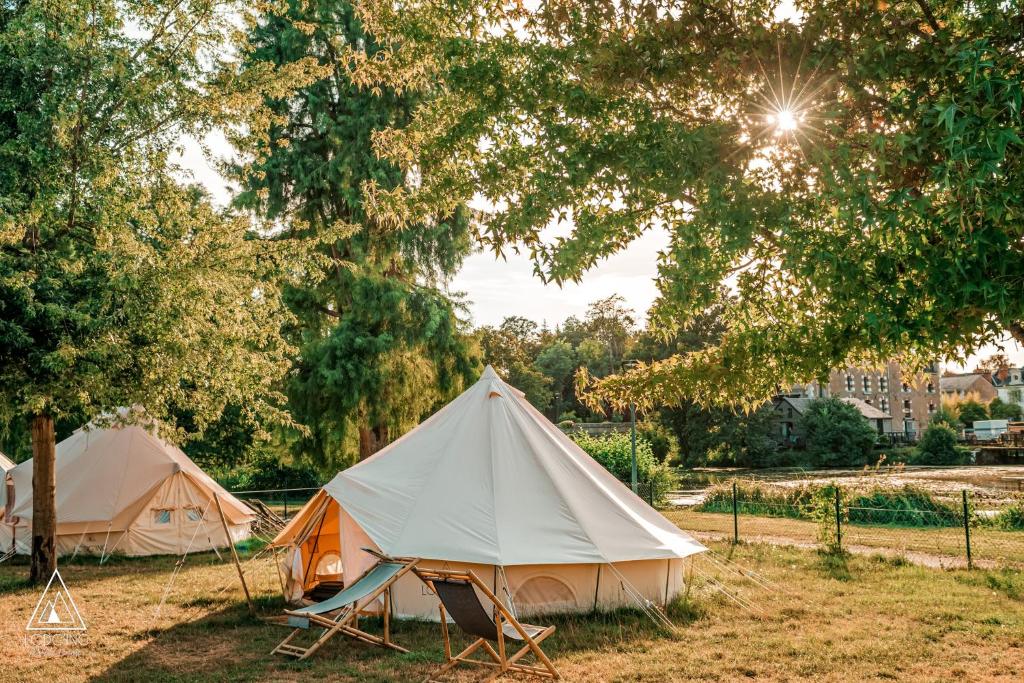 Zahrada ubytování Lodg'ing Nature Camp Châteaux de la Loire