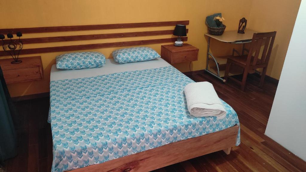 Postel nebo postele na pokoji v ubytování Rose`s place