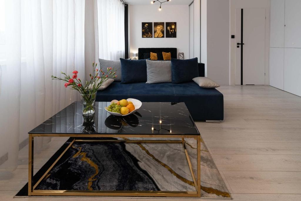 Posedenie v ubytovaní Glamour Apartment - w samym sercu miasta obok rynku, klimatyzacja, możliwy parking gratis