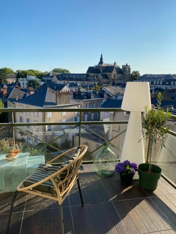 Balkón alebo terasa v ubytovaní Appartement pour les 24 heures
