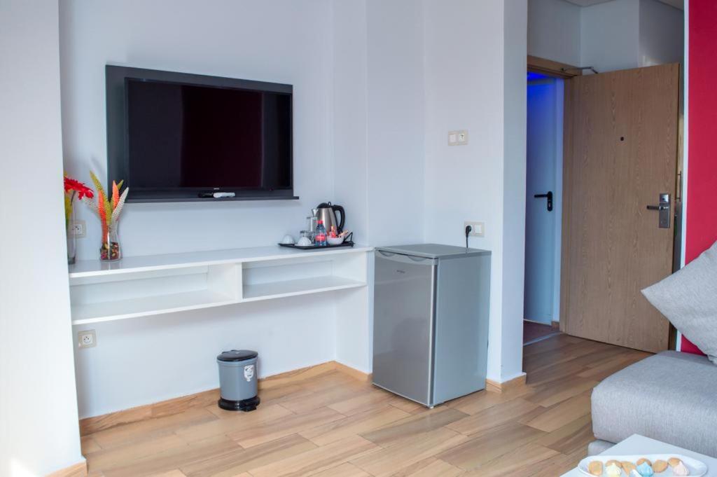 Kuchyň nebo kuchyňský kout v ubytování Hotel Le Musée