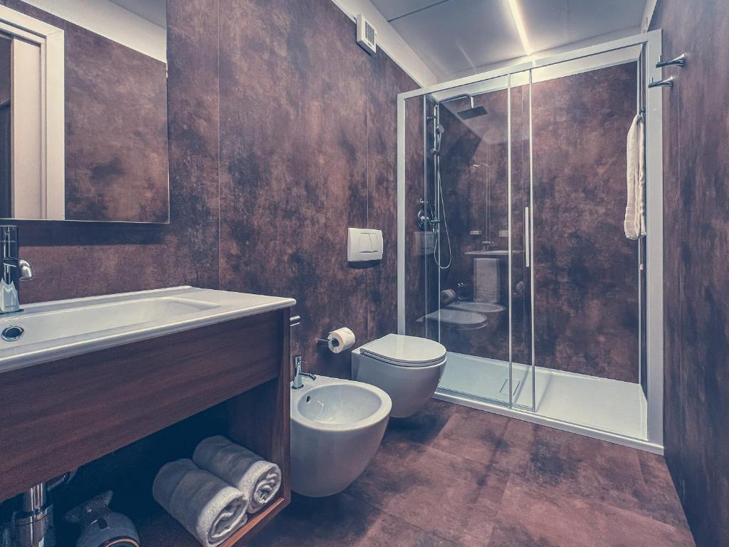 Koupelna v ubytování Club del Sole Tenuta Primero Hotel