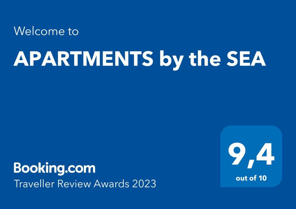 Certifikát, hodnocení, plakát nebo jiný dokument vystavený v ubytování APARTMENTS by the SEA