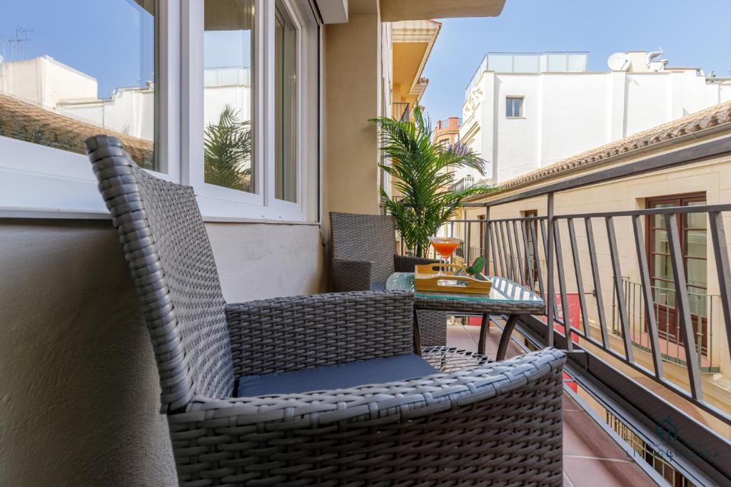 Balkón alebo terasa v ubytovaní Living4Malaga Boho Chic Apartment