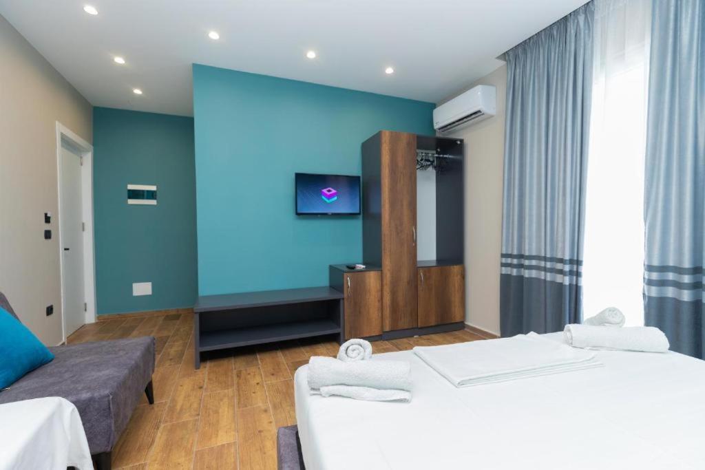 Postel nebo postele na pokoji v ubytování Hotel Viroi