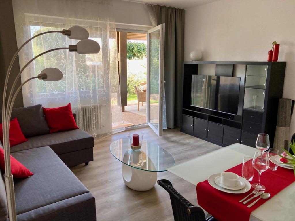 Χώρος καθιστικού στο Ferienwohnung Breisgau