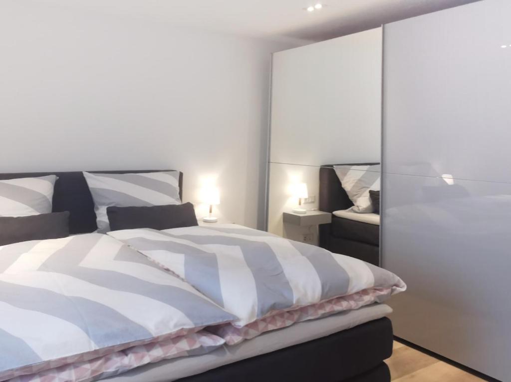 Una cama o camas en una habitaci&oacute;n de Rh&ouml;n - Nestchen