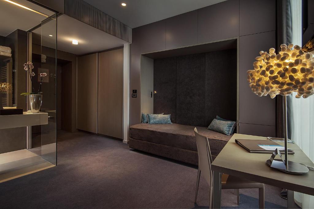 Posezení v ubytování Hotel Cubo