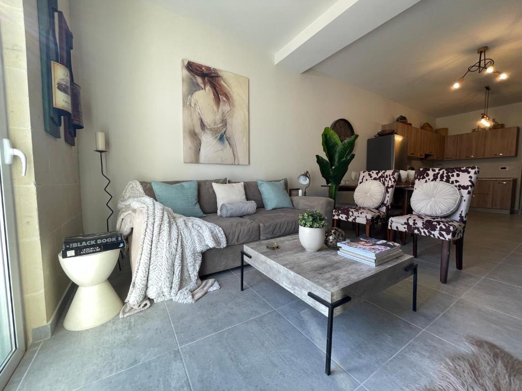 Posezení v ubytování Ta Phyllis - Apartments & Villas with Sunset & Sea Views
