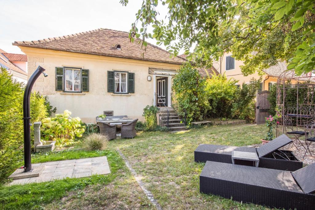Zahrada ubytování Ferienhaus Perner Gartenhaus unterm Lindenbaum