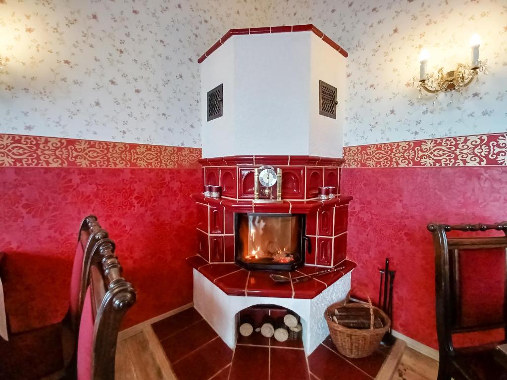 Posezení v ubytování Schlossberg-Hotel Garni