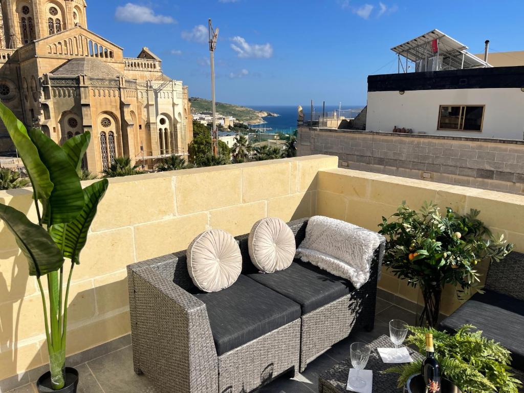 Posezení v ubytování Ta Phyllis - Apartments & Villas with Sunset & Sea Views
