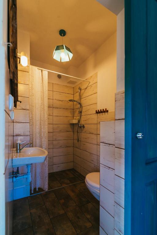 Kúpeľňa v ubytovaní Apartamenty na Pastwisku