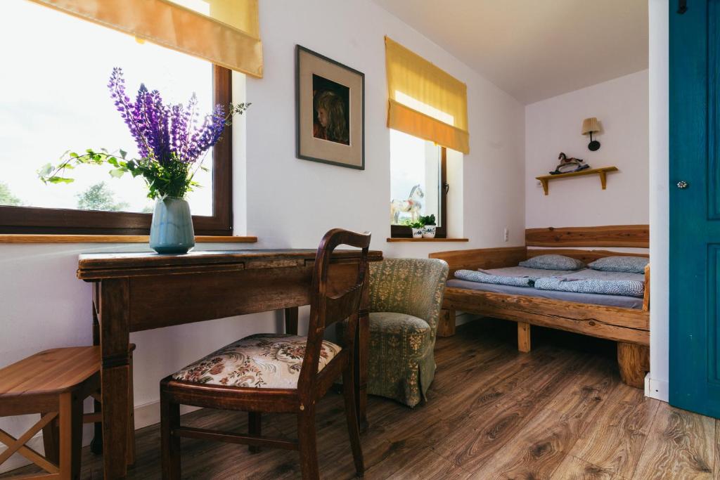 Posteľ alebo postele v izbe v ubytovaní Apartamenty na Pastwisku