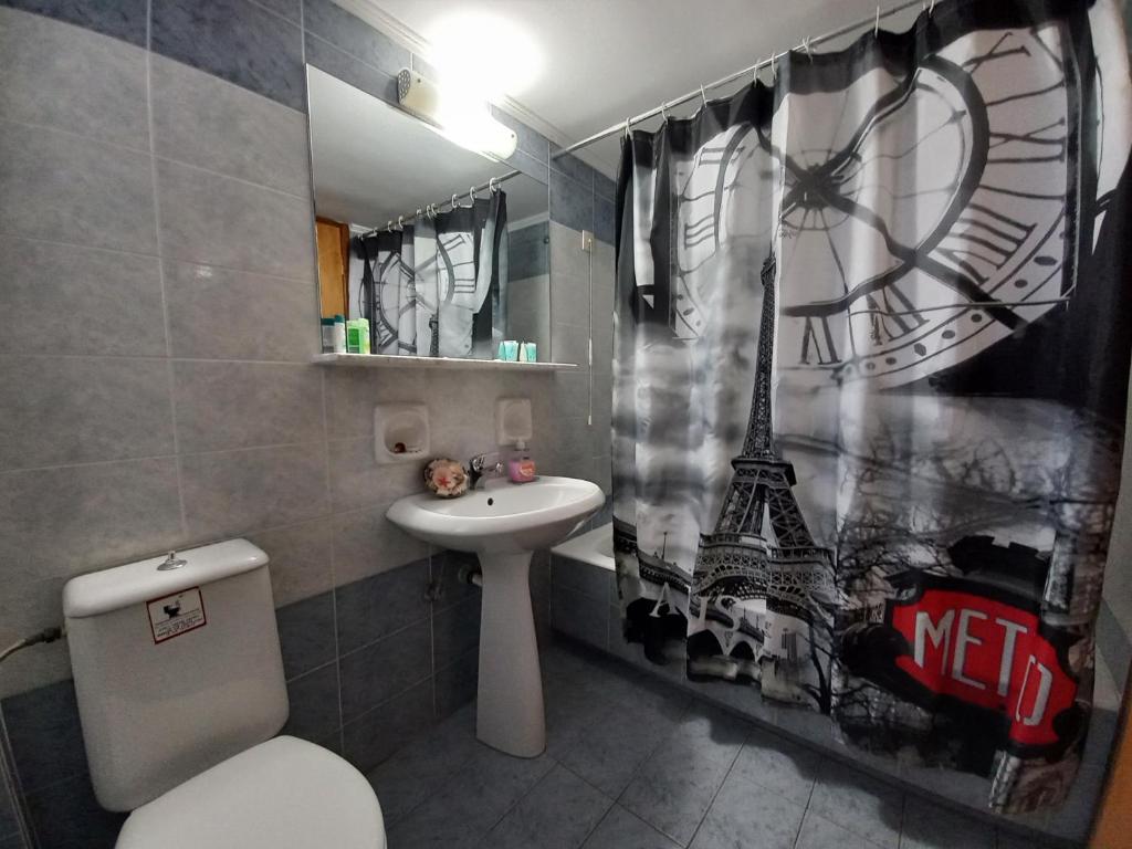 Kúpeľňa v ubytovaní Babis Apartments