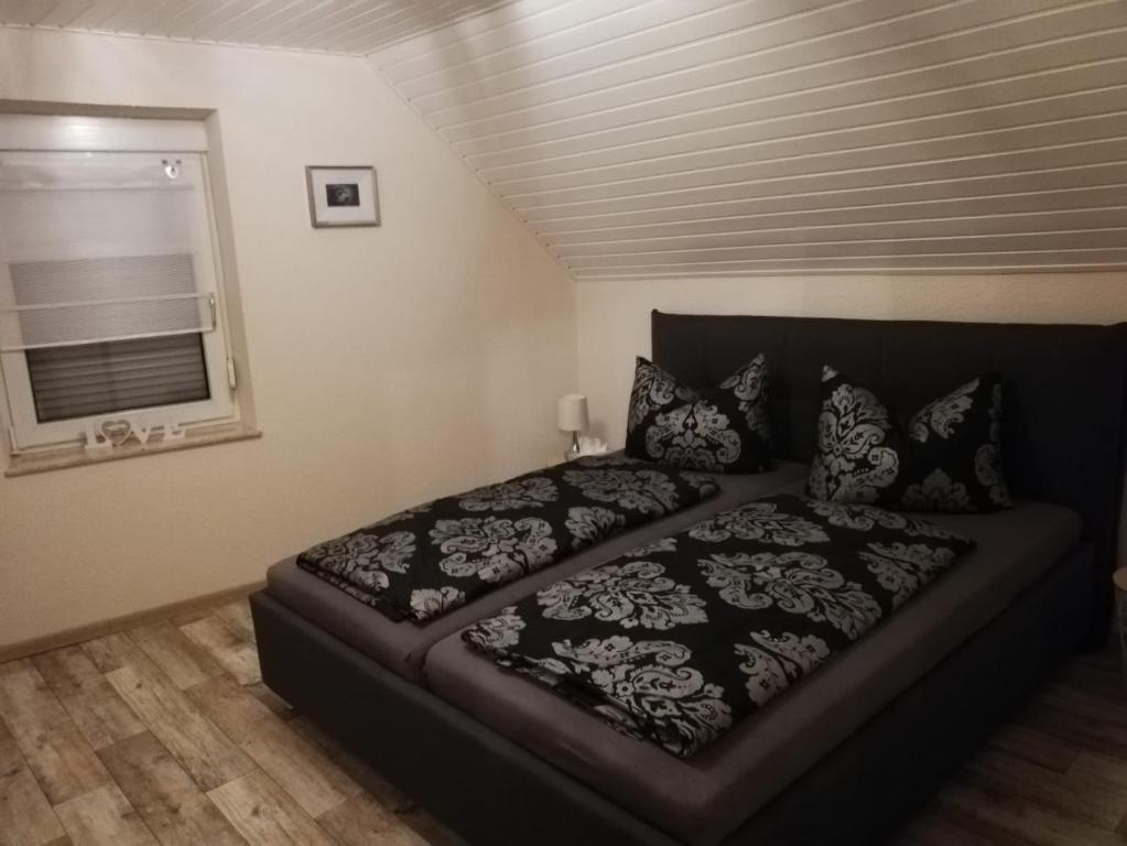 Postel nebo postele na pokoji v ubytování Haus Oldenburg