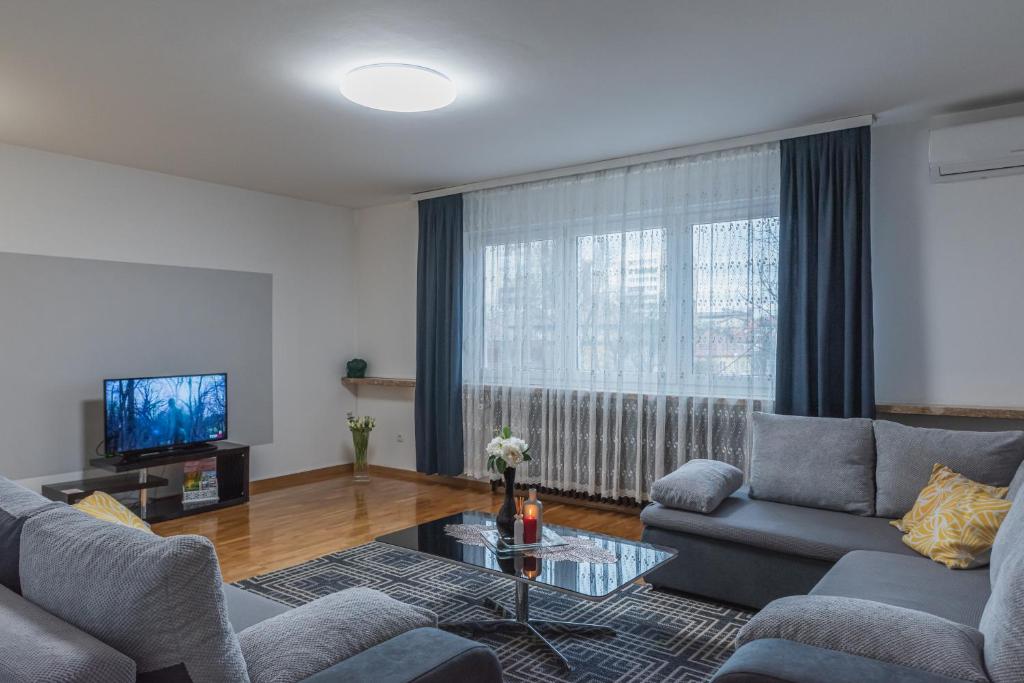 Posezení v ubytování Apartment Check In Zagreb Maksimir-free parking