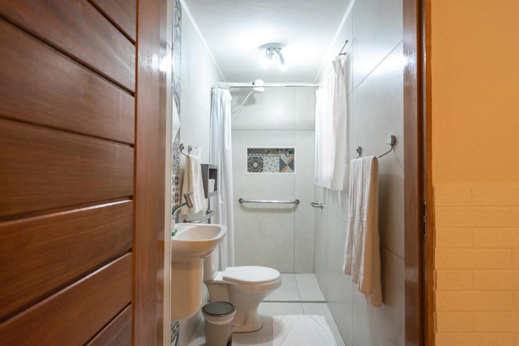 Koupelna v ubytování Hostel B2B SP