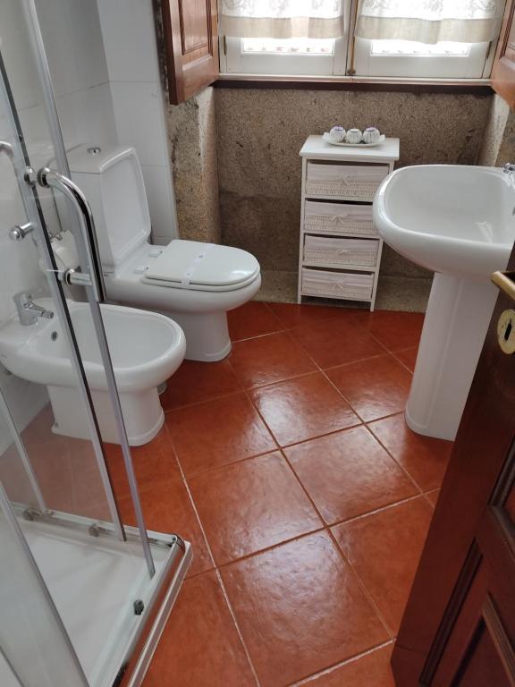Koupelna v ubytování casa cardeal saraiva