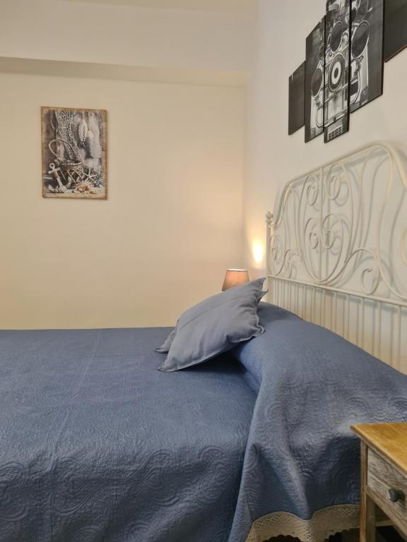 Postel nebo postele na pokoji v ubytování Pippo a Vernazza Rooms