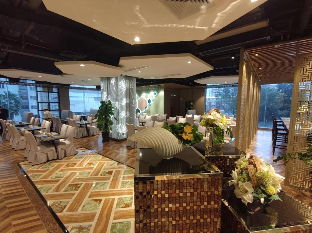 Posezení v ubytování Guangzhou Good International Hotel