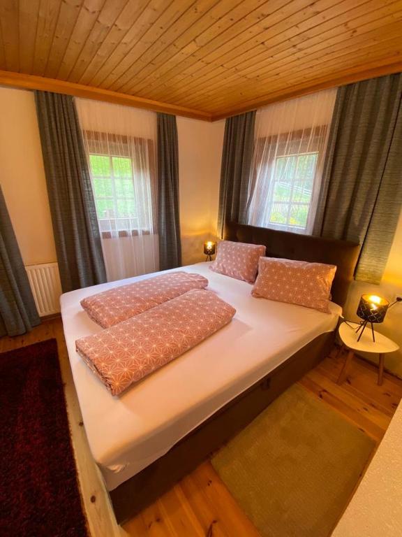 Postel nebo postele na pokoji v ubytování Haus Stabentheiner