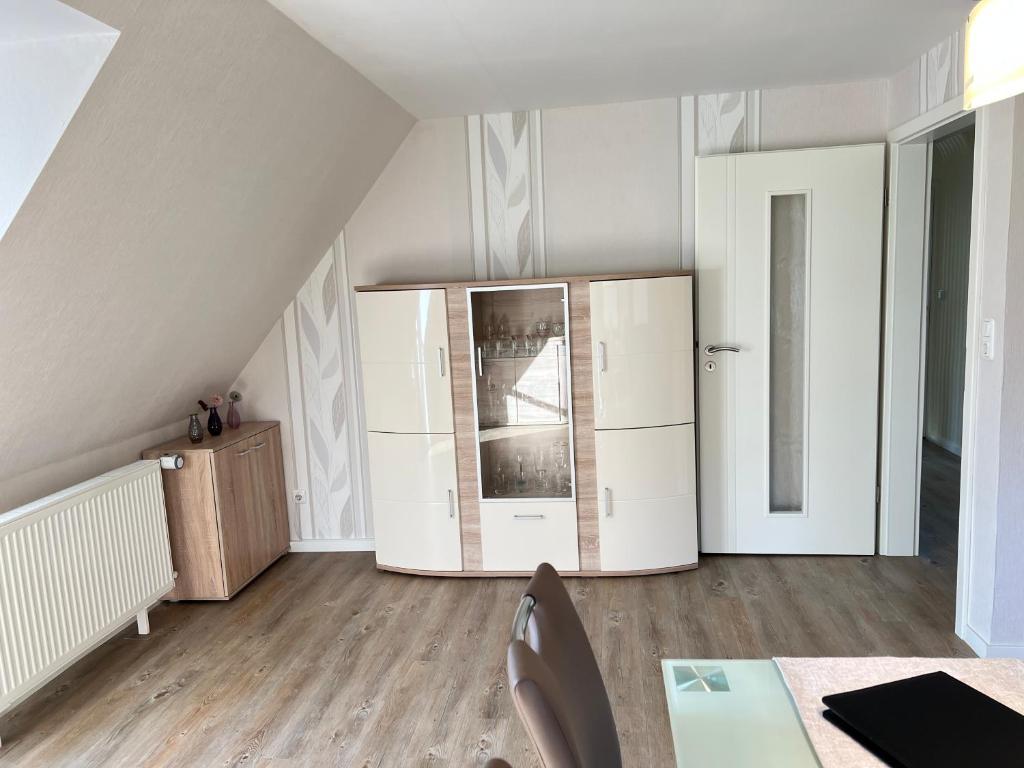 Kuchyň nebo kuchyňský kout v ubytování Peedy's luxuriöse 60m² Wohnung mit Balkonterrasse