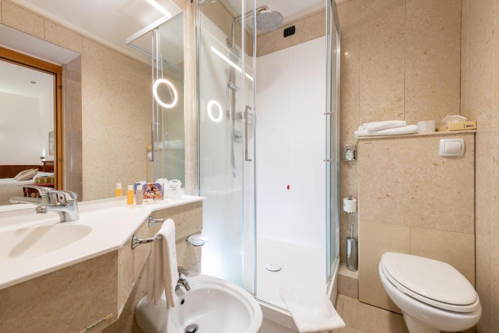 Koupelna v ubytování Hotel Duomo