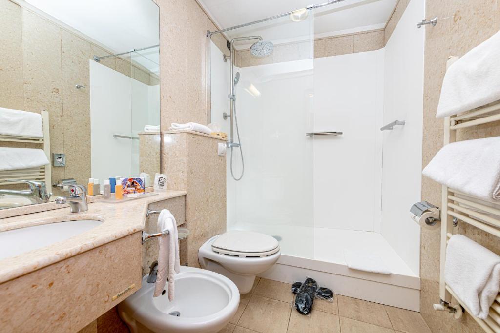 Koupelna v ubytování Hotel Duomo