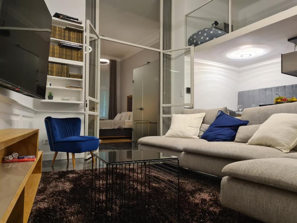 Posezení v ubytování Bartók Classic Apartment