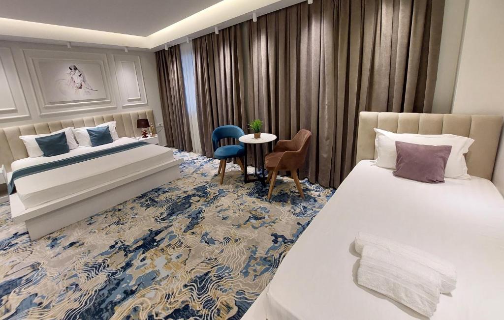 Postel nebo postele na pokoji v ubytování Apartments Jordan Luxury - Gevgelija