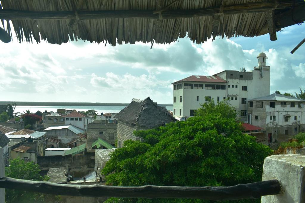 a view of a city from a building at JamboHouse Lamu in Lamu