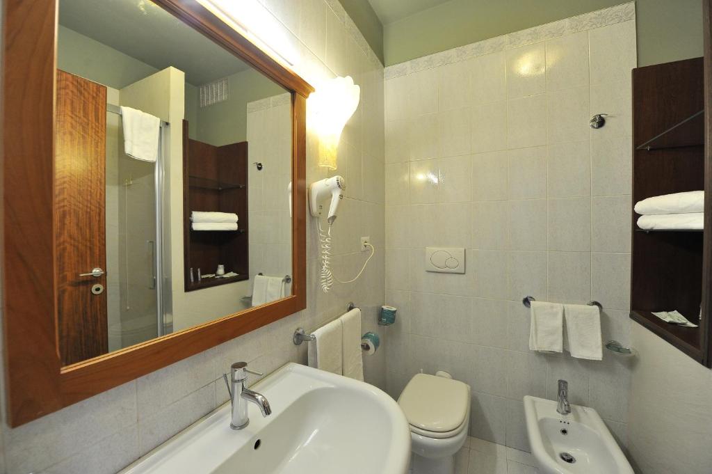 Koupelna v ubytování Grand Hotel Cesare Augusto