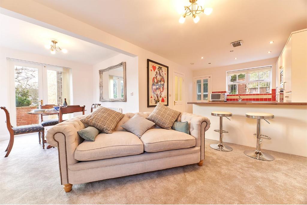 A seating area at Dene Annexe, Durham