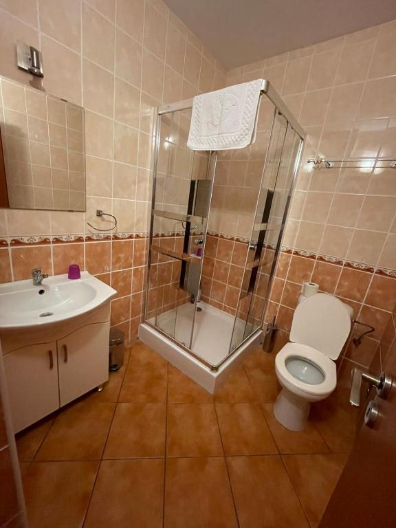 Koupelna v ubytování Penzión ONE