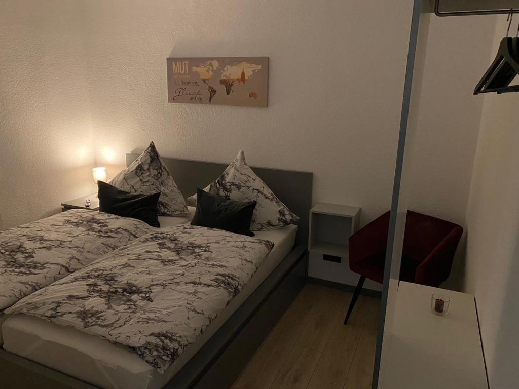 Postel nebo postele na pokoji v ubytování Kassel-Appart