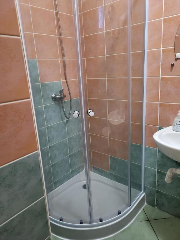 Koupelna v ubytování Apartmány EMMA